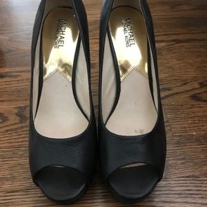 Michael Kors Black Platform Heels